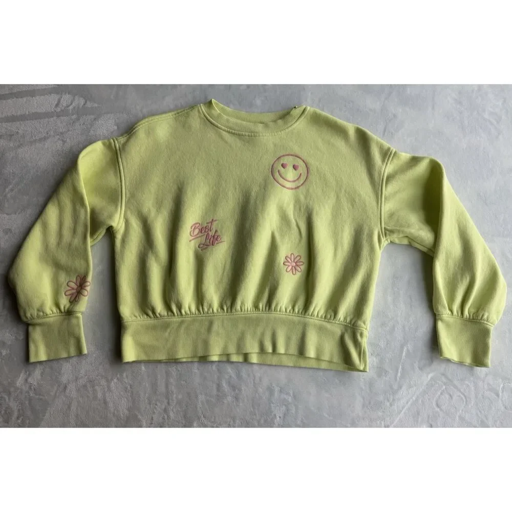 Old Navy Girls' Long Sleeve Top Yellow Size 10/12